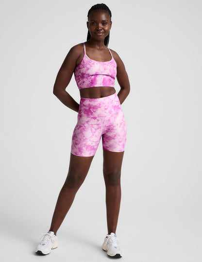SoftMark Ice Dye High-Waisted Biker Shorts: Comfortable Yoga Cycling Activewear
