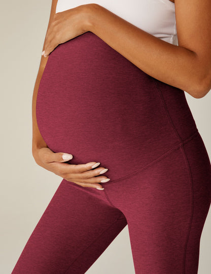 Soft Spacedye Maternity Bootcut Pants: High Waist, Comfortable Pregnancy Activewear