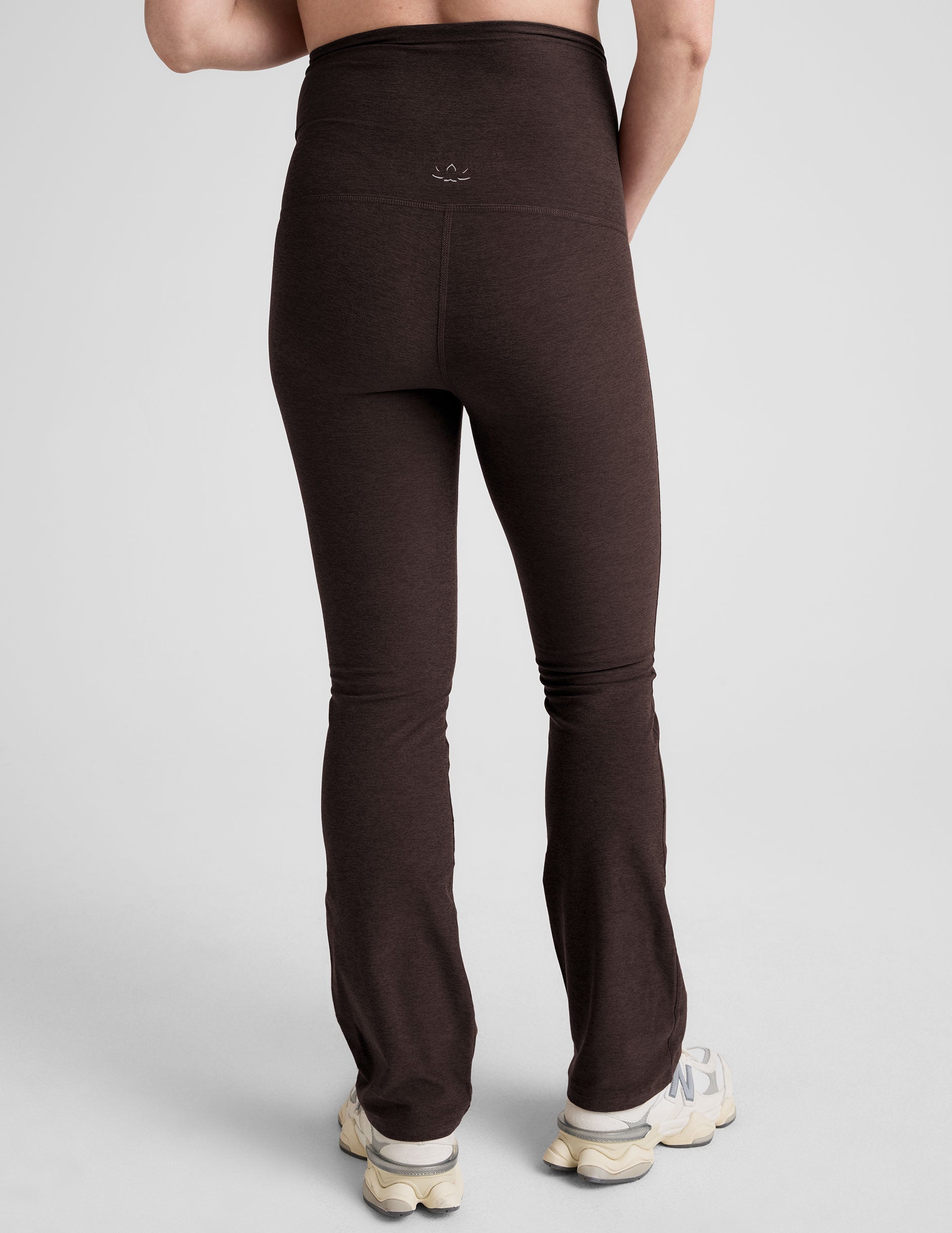 Beyond Yoga Spacedye Dark Chocolate Heather Maternity Flare Pants