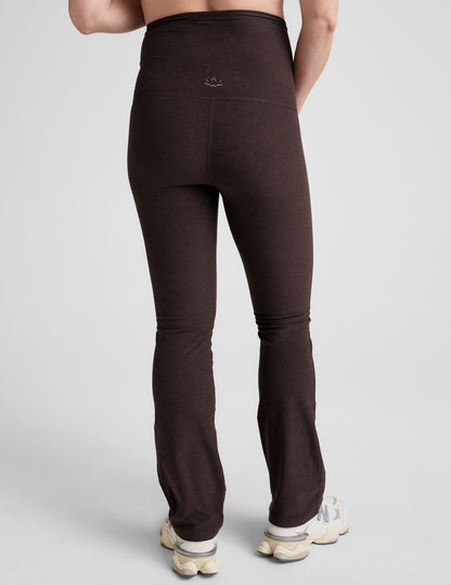 Beyond Yoga Spacedye Dark Chocolate Heather Maternity Flare Pants