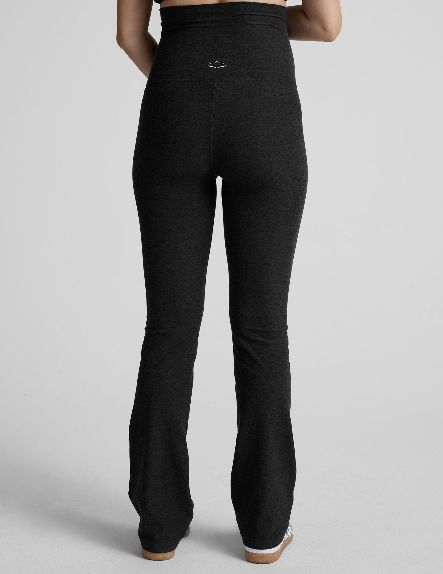 Ultra-Soft Spacedye Maternity Bootcut Pants: High-Waisted, Flattering Comfort for Expecting Moms