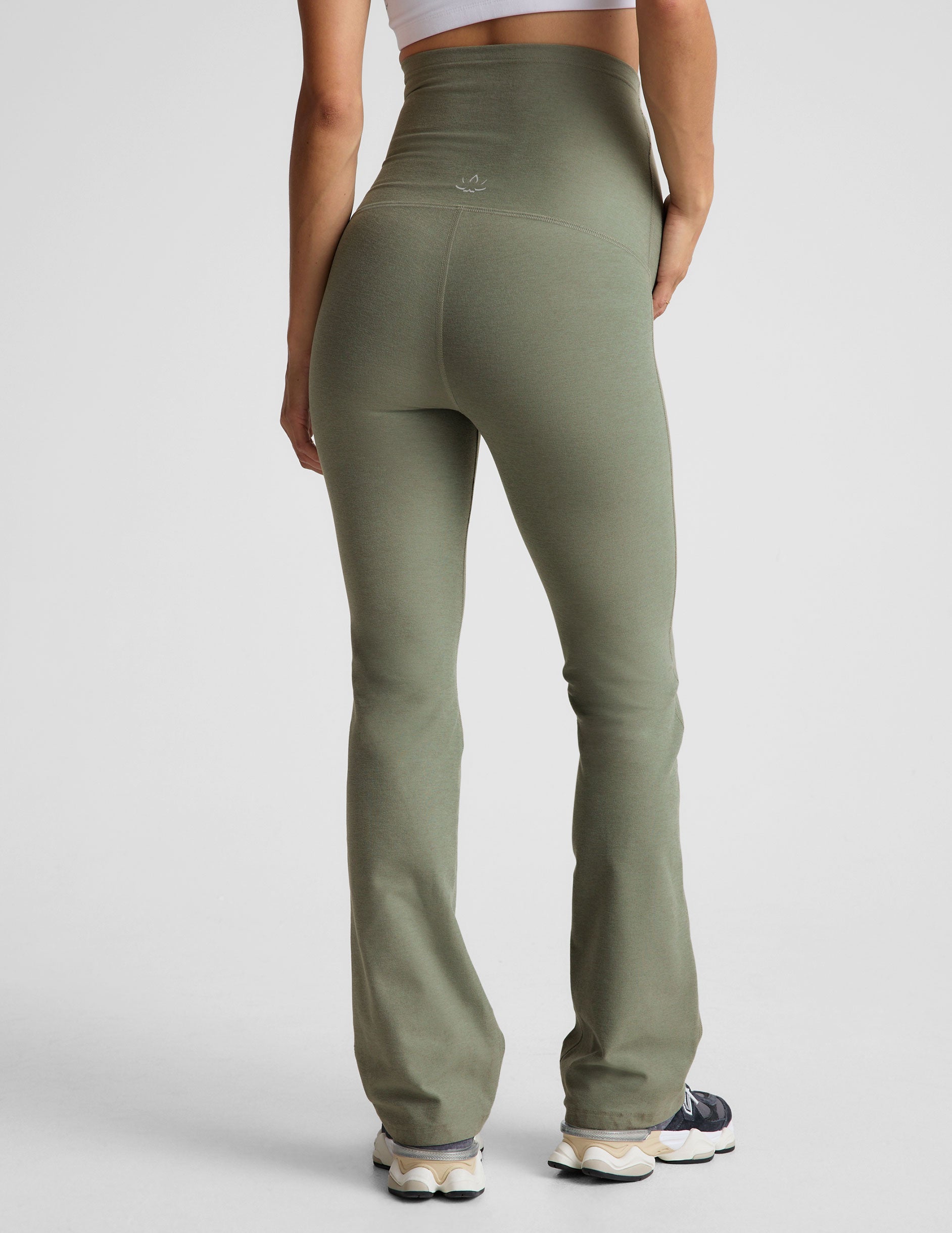 Comfortable Spacedye Maternity Bootcut Pants for Expecting Moms