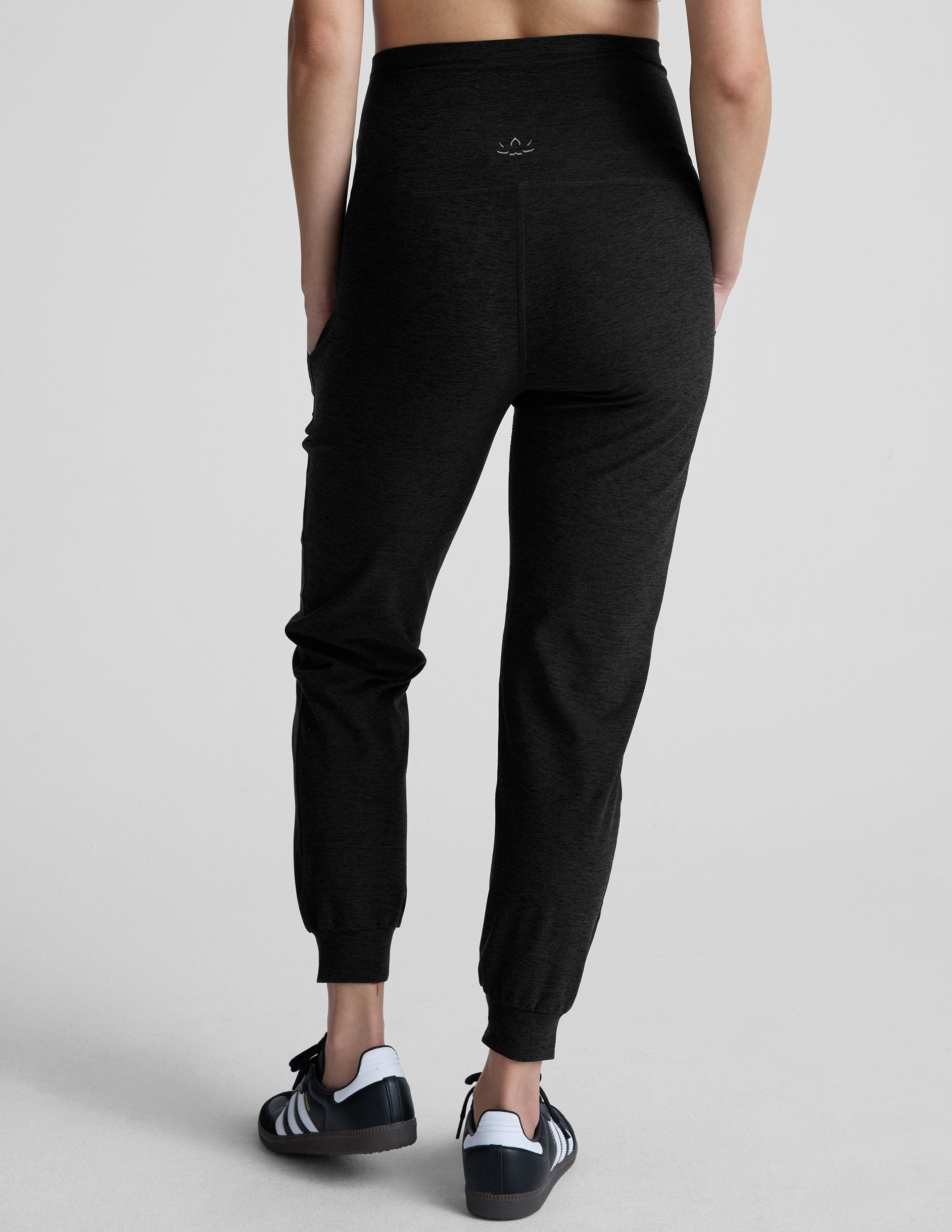 Ultra-Soft Spacedye Maternity Midi Joggers: High-Waisted Comfort for Expecting Moms