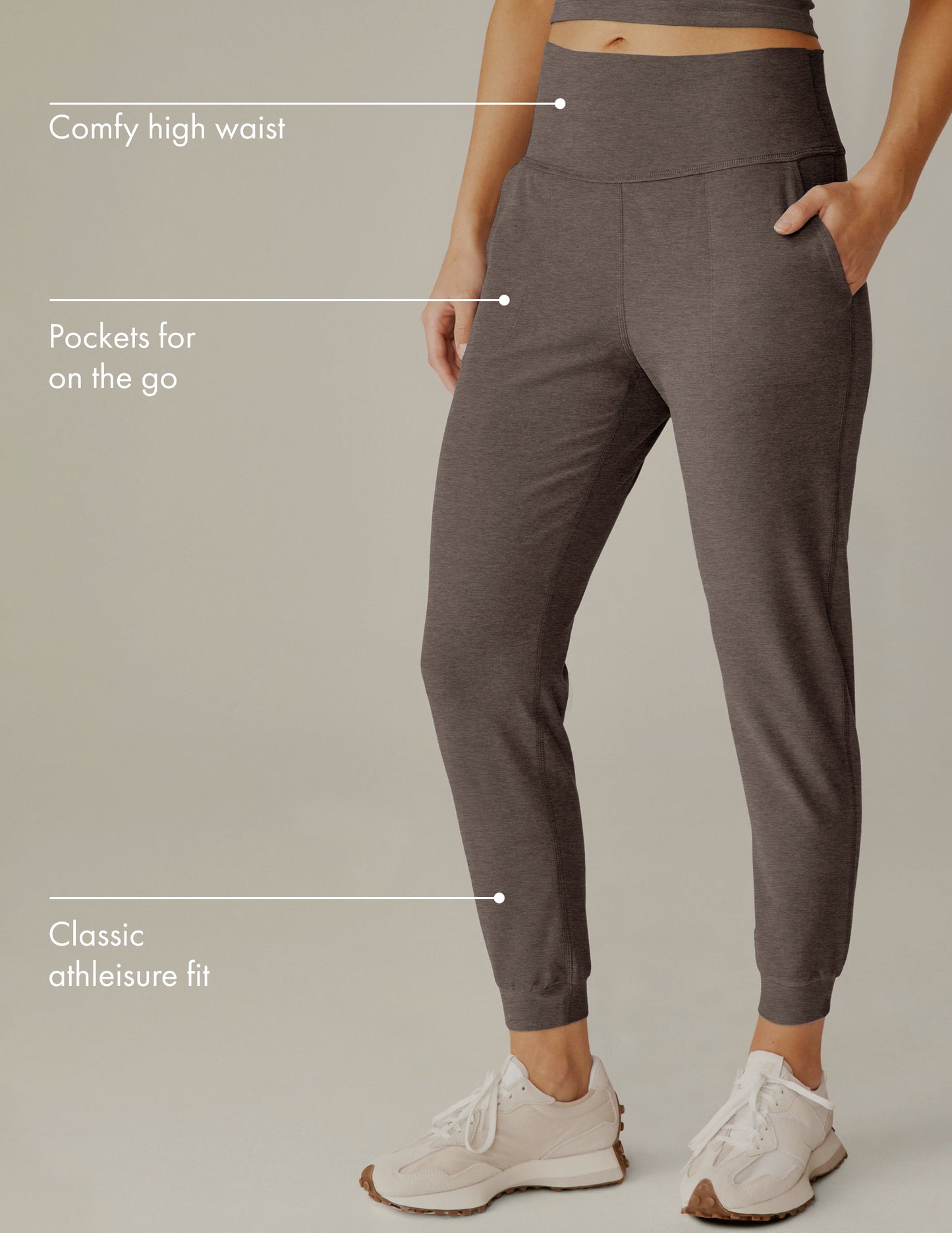 Beyond Yoga Women's Spacedye Midi Jogger: Ultra-Soft Tapered Athletic Sweatpants