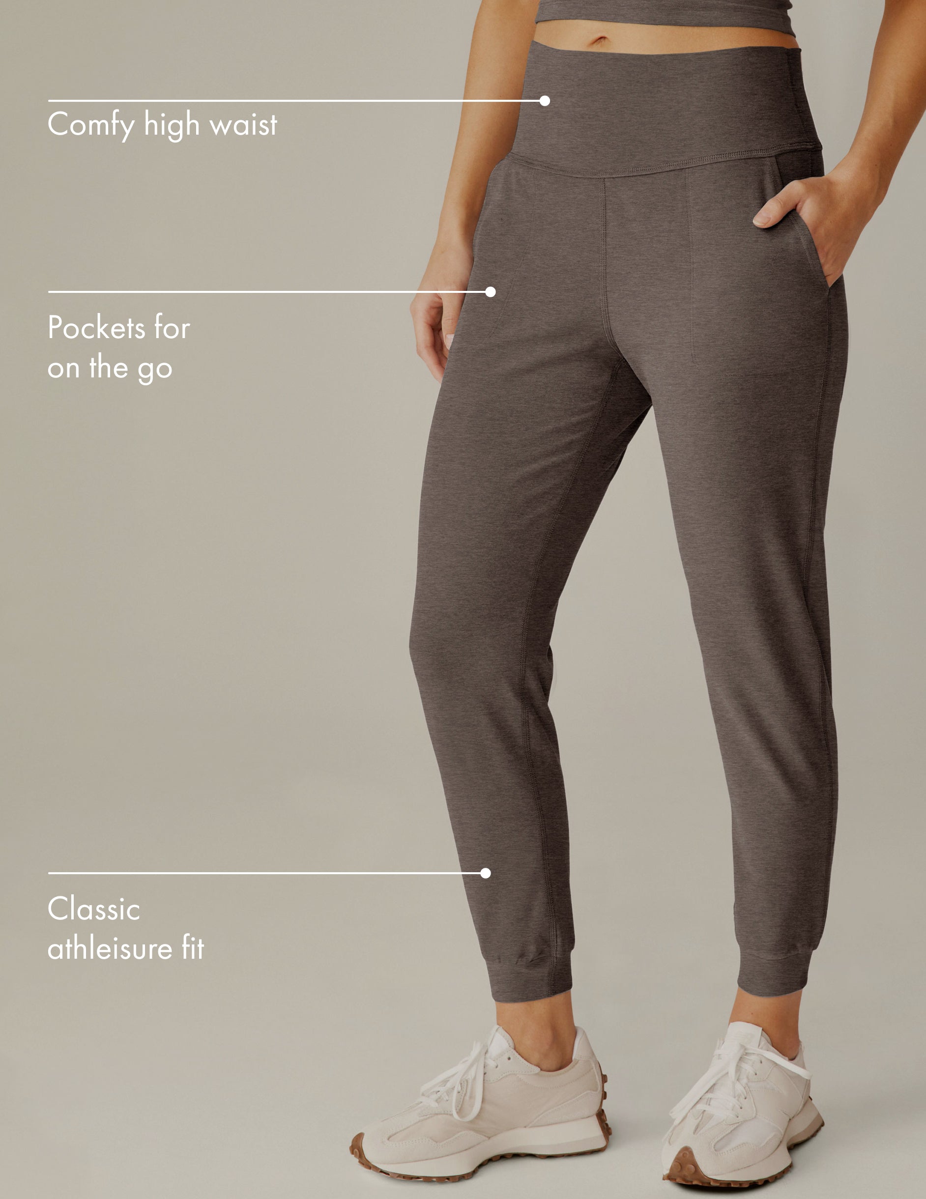 Beyond Yoga Women's Spacedye Midi Jogger: Ultra-Soft Tapered Athletic Sweatpants