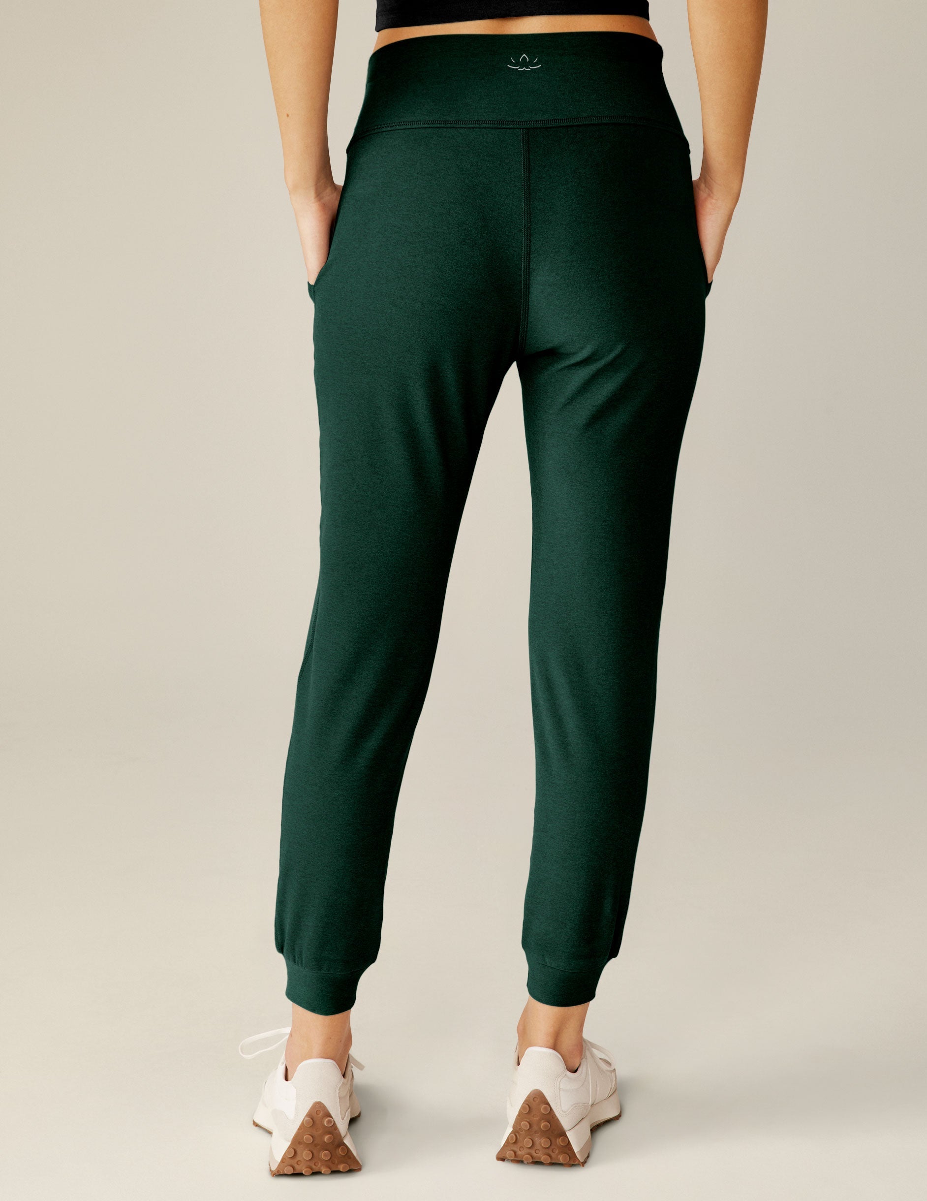 Ultra-Soft Spacedye Midi Jogger Pants, Tapered Fit, Dark Spruce Green Heather