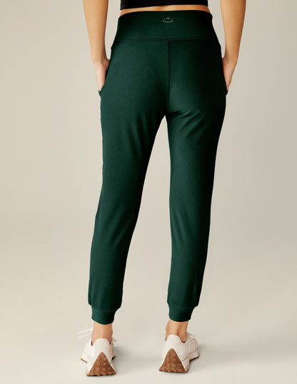 Ultra-Soft Spacedye Midi Jogger Pants, Tapered Fit, Dark Spruce Green Heather