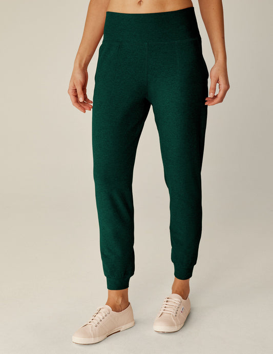 Ultra-Soft Spacedye Midi Jogger Pants, Tapered Fit, Dark Spruce Green Heather