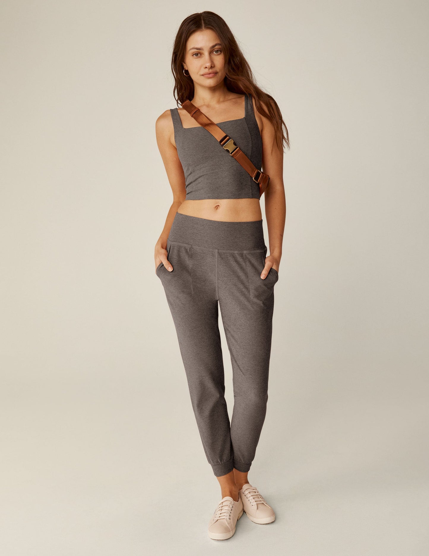 Beyond Yoga Women's Spacedye Midi Jogger: Ultra-Soft Tapered Athletic Sweatpants
