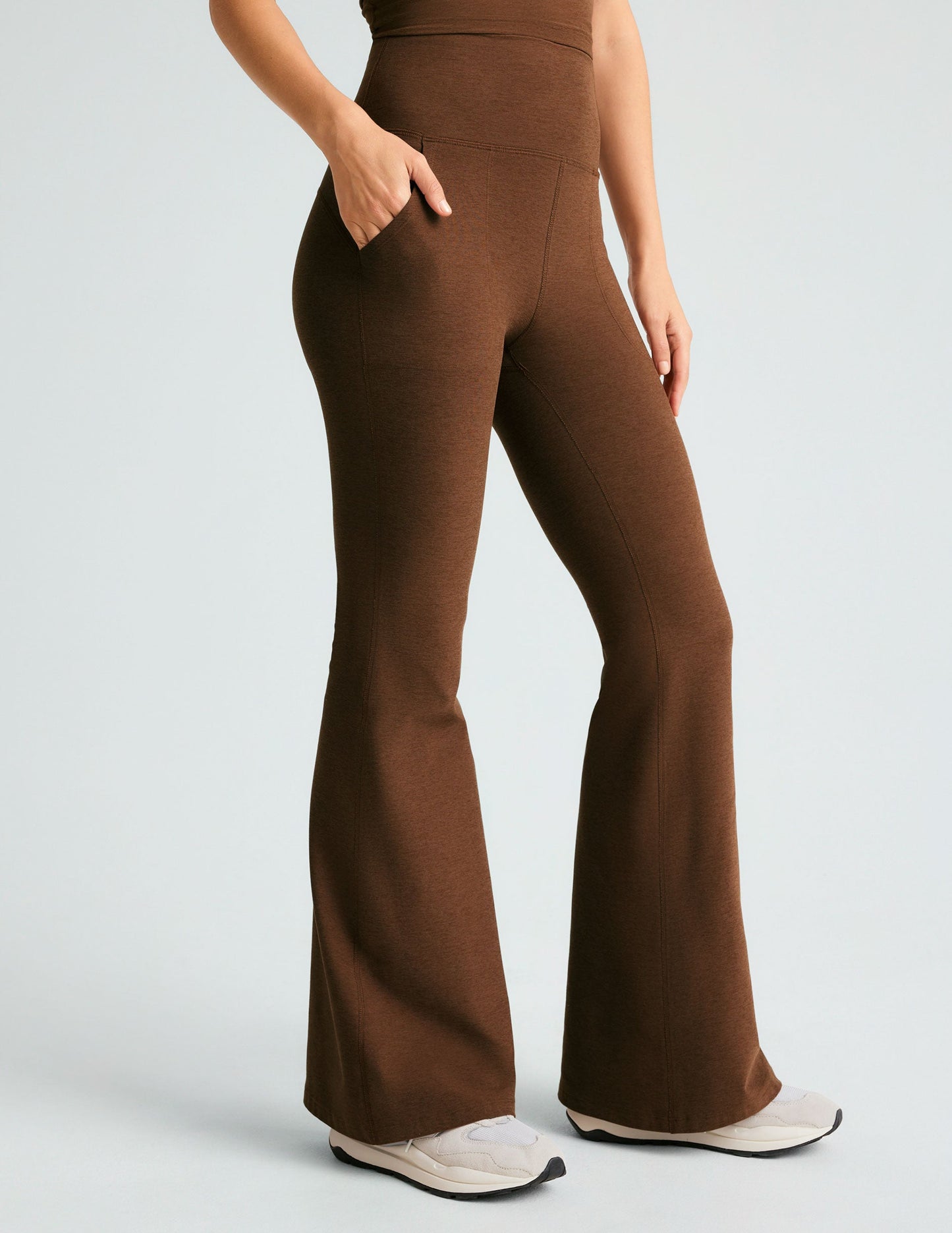 Spacedye All Day Flare High-Waisted Performance Yoga Pants with Hip Pockets