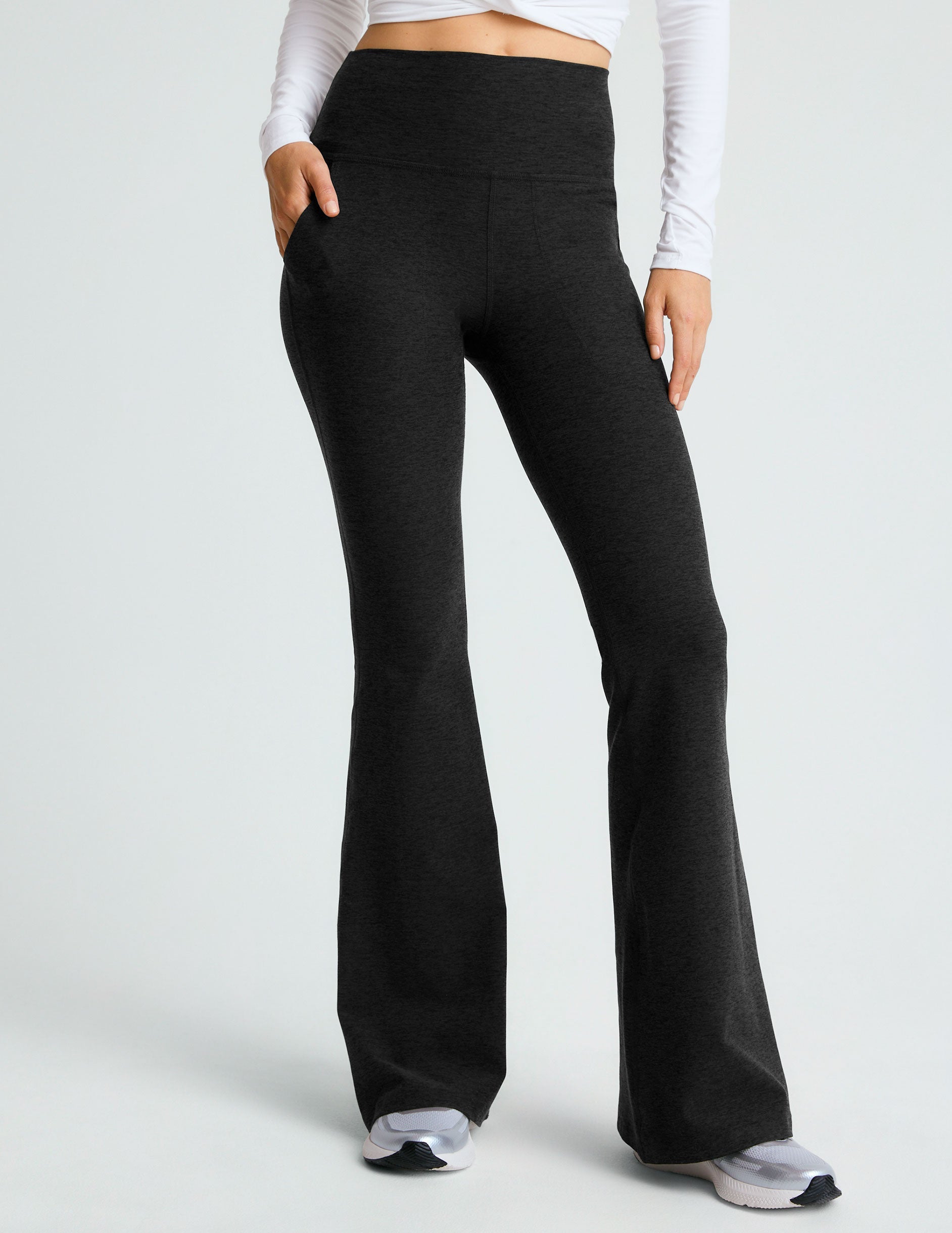 Spacedye High Waisted Flare Active Pant, Ultimate Comfort, Pockets, Versatile Style