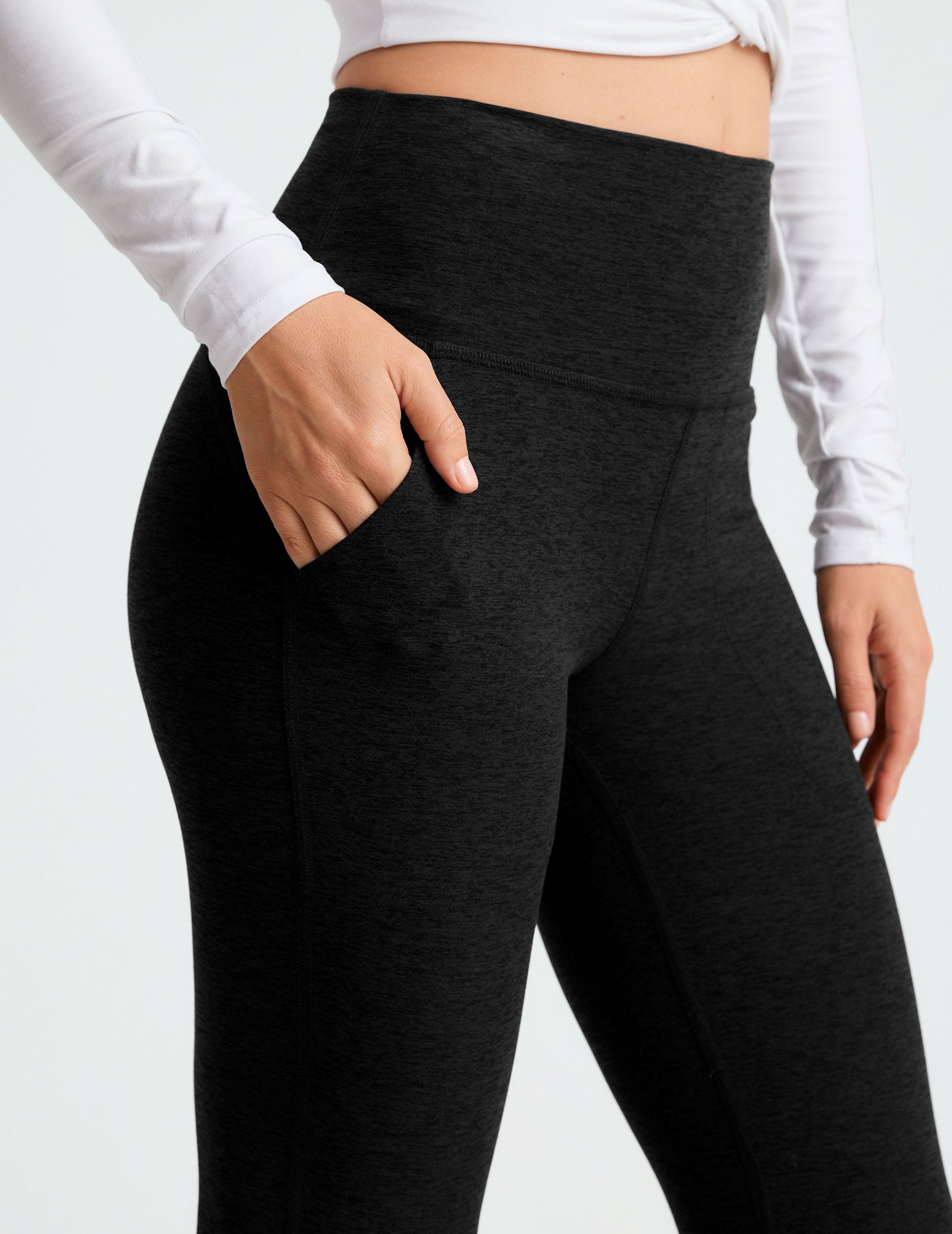 Spacedye High Waisted Flare Active Pant, Ultimate Comfort, Pockets, Versatile Style