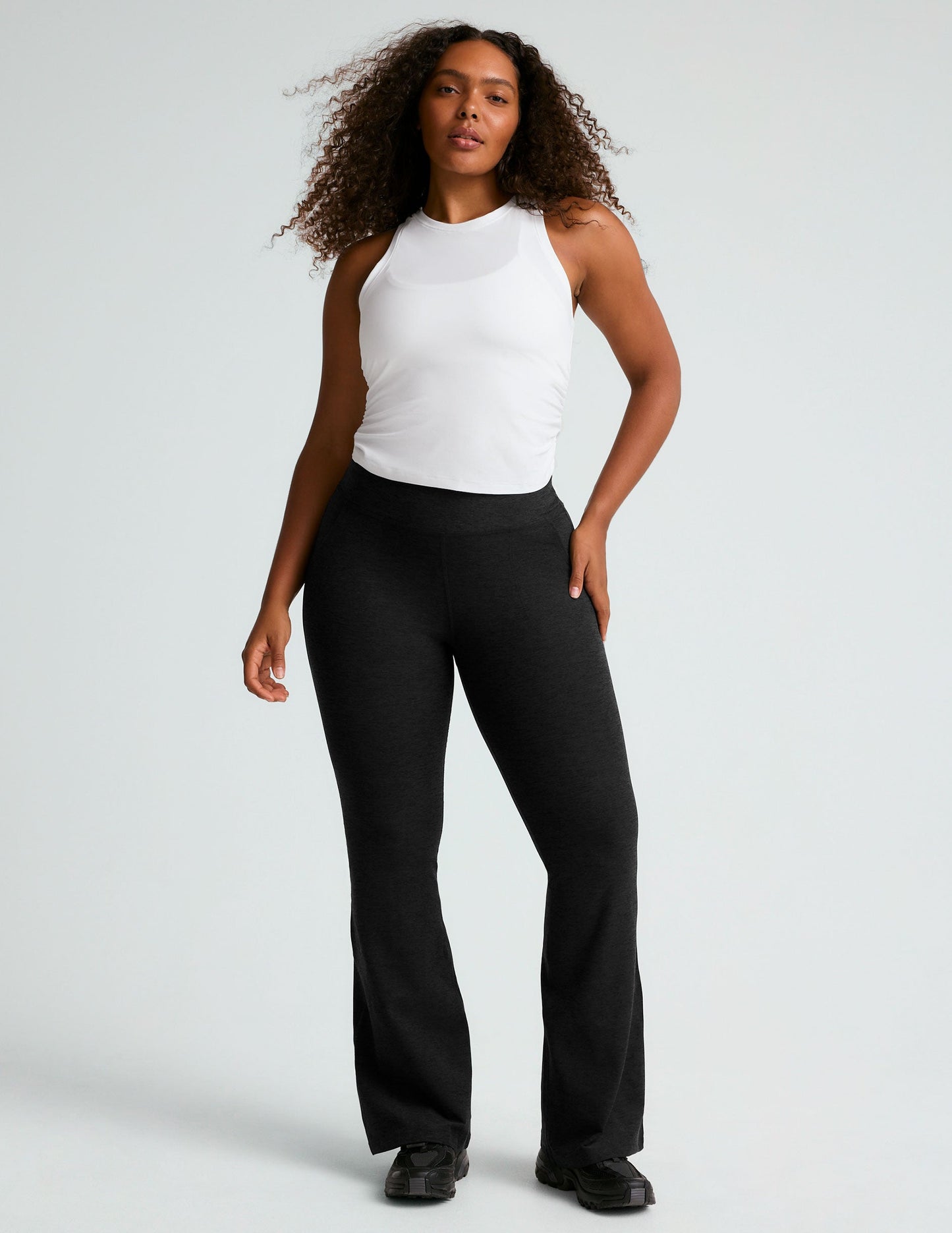 Spacedye High Waisted Flare Active Pant, Ultimate Comfort, Pockets, Versatile Style