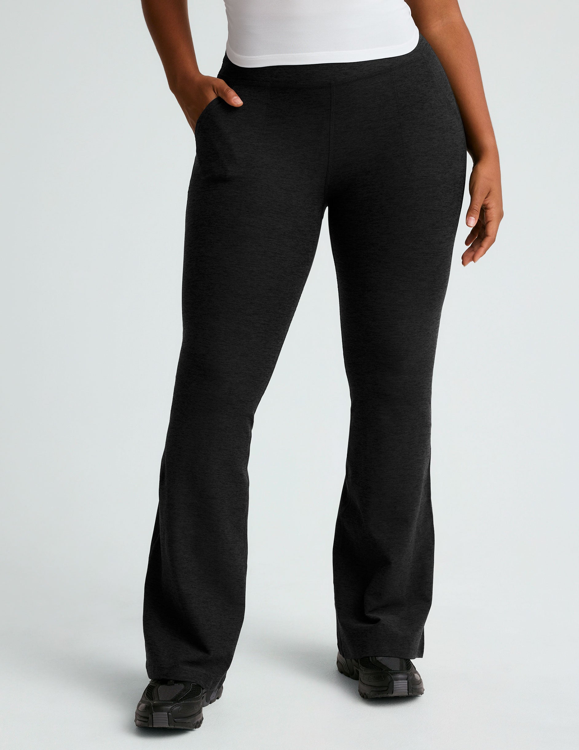 Spacedye High Waisted Flare Active Pant, Ultimate Comfort, Pockets, Versatile Style