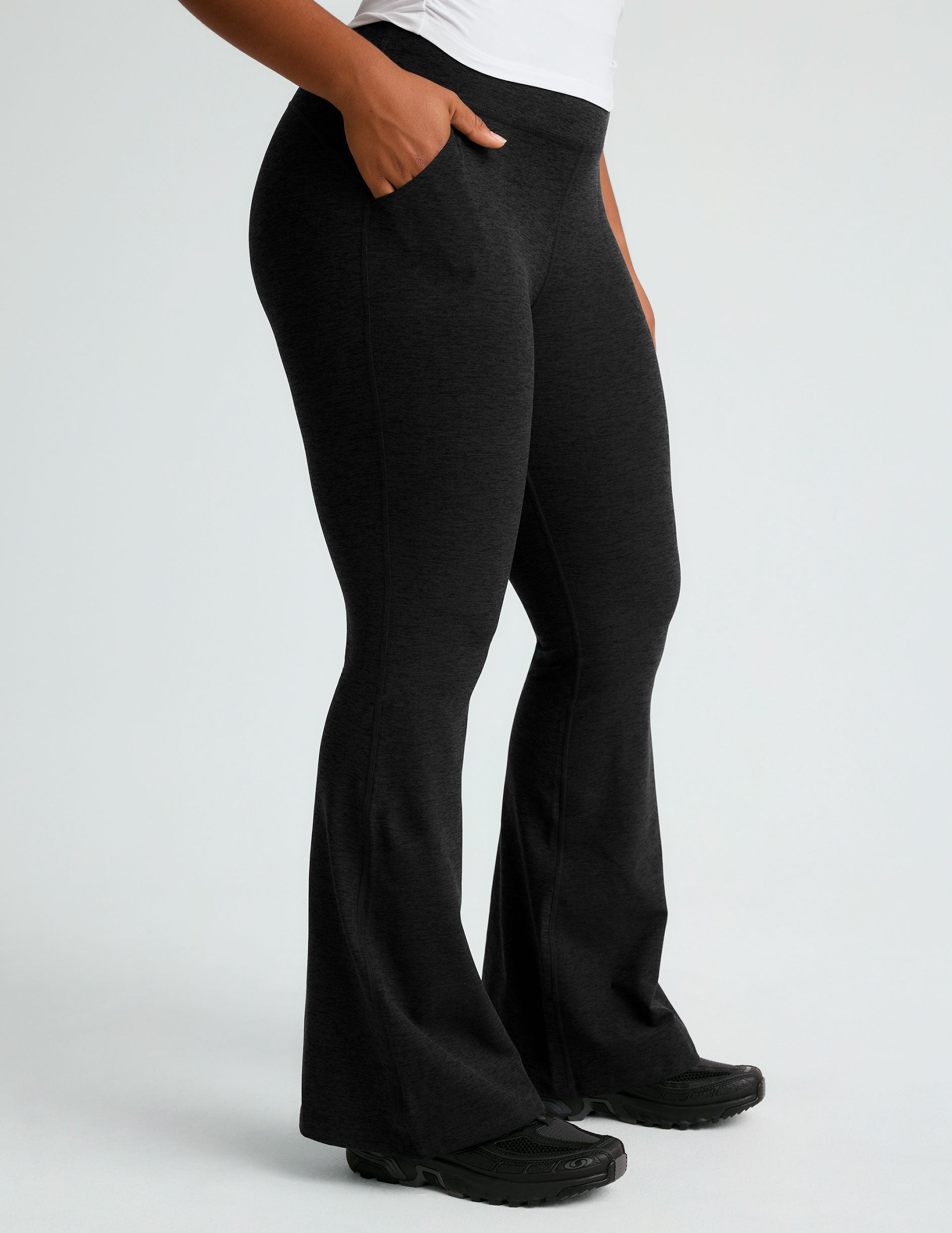 Spacedye High Waisted Flare Active Pant, Ultimate Comfort, Pockets, Versatile Style
