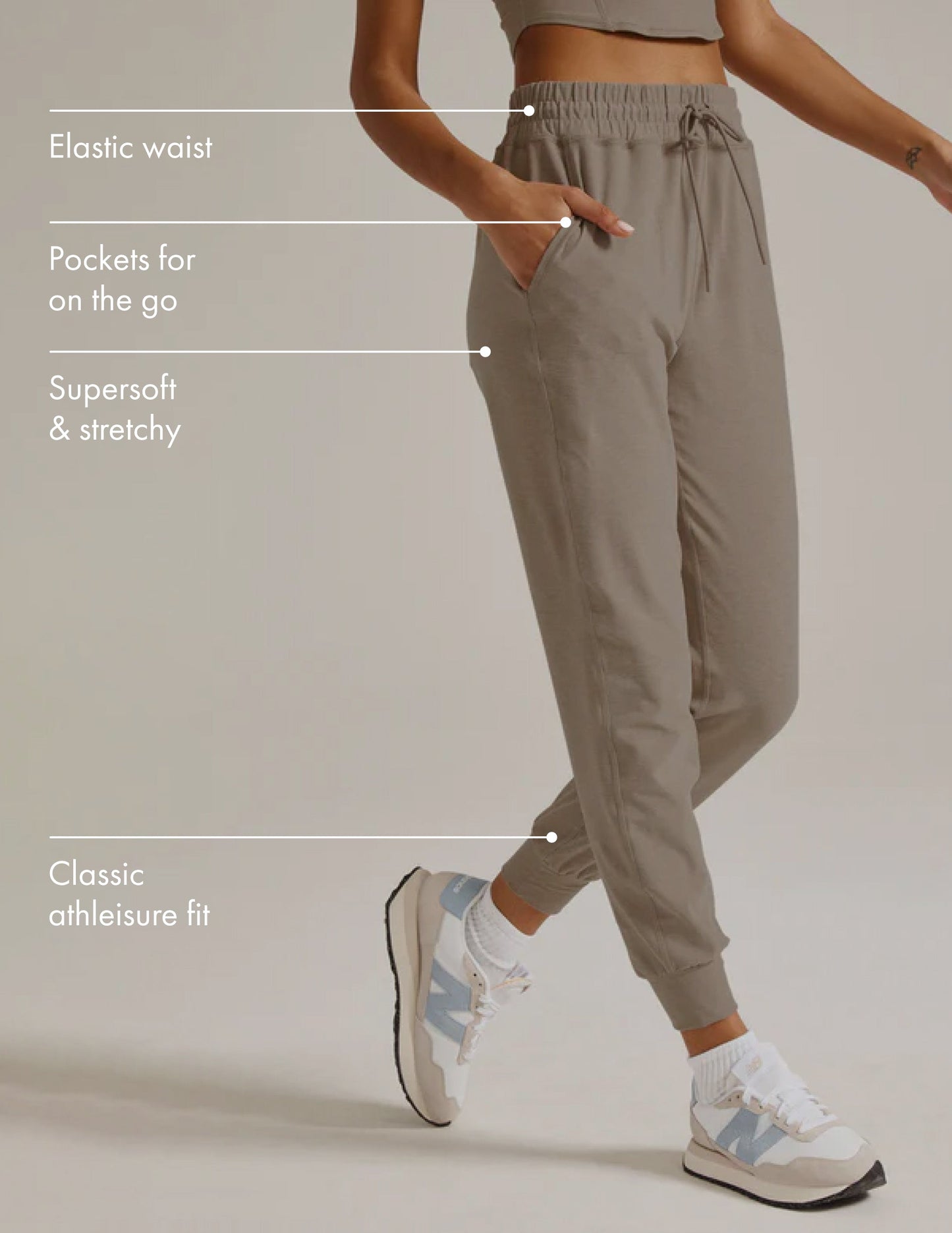 Plush Spacedye Commuter Midi Joggers: Ultra-Soft, Slim Fit, Drawstring Waist, Pockets