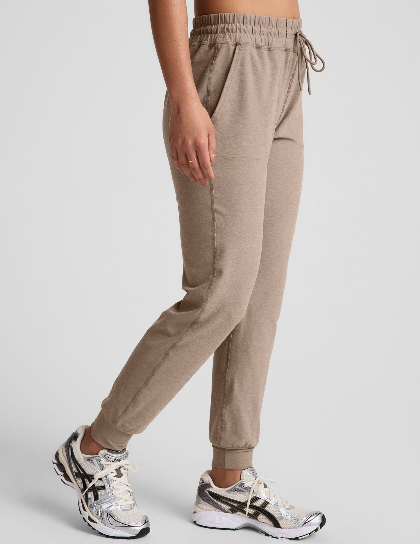 Plush Spacedye Commuter Midi Joggers: Ultra-Soft, Slim Fit, Drawstring Waist, Pockets