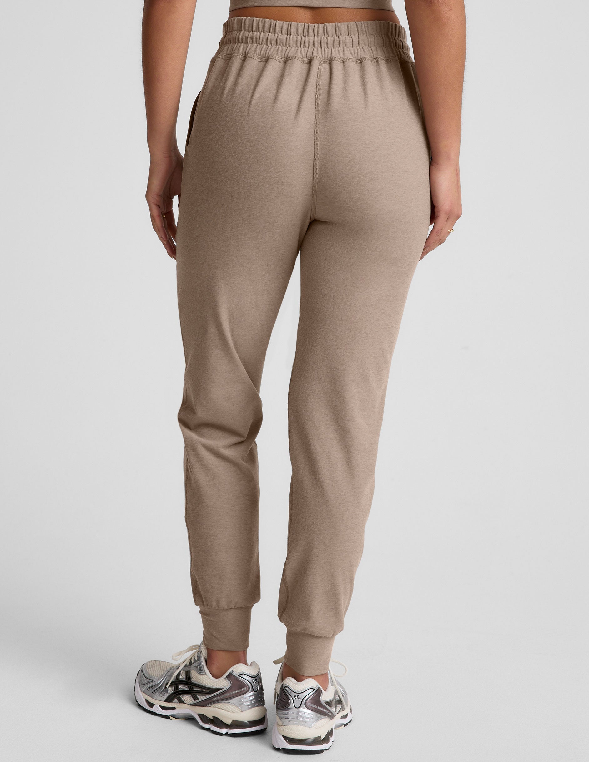 Plush Spacedye Commuter Midi Joggers: Ultra-Soft, Slim Fit, Drawstring Waist, Pockets