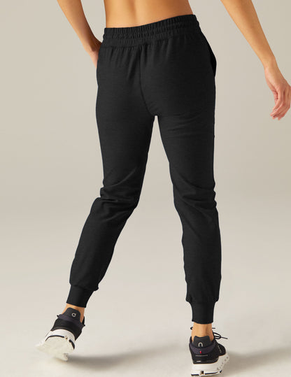 Ultra-Soft Spacedye Commuter Midi Jogger Pants for Women - Darkest Night