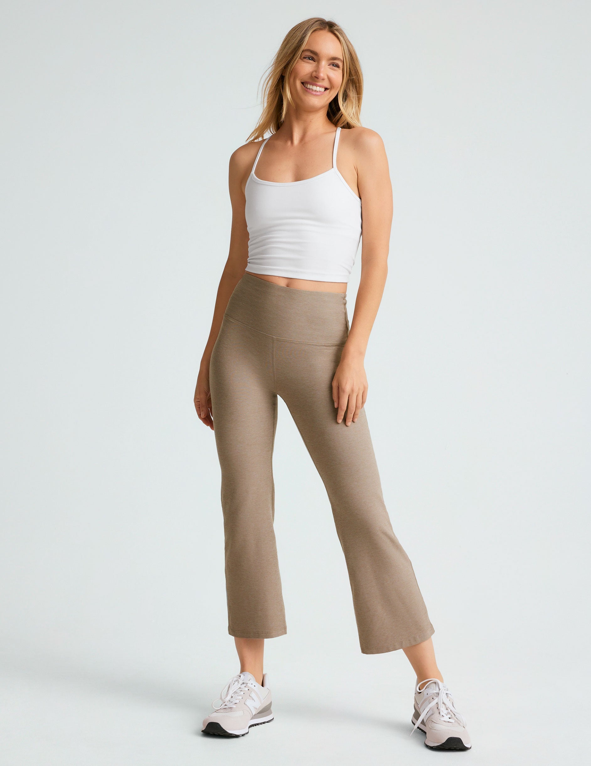 Spacedye Retro Cropped Flare Leg Pant - High Waisted Comfort Activewear