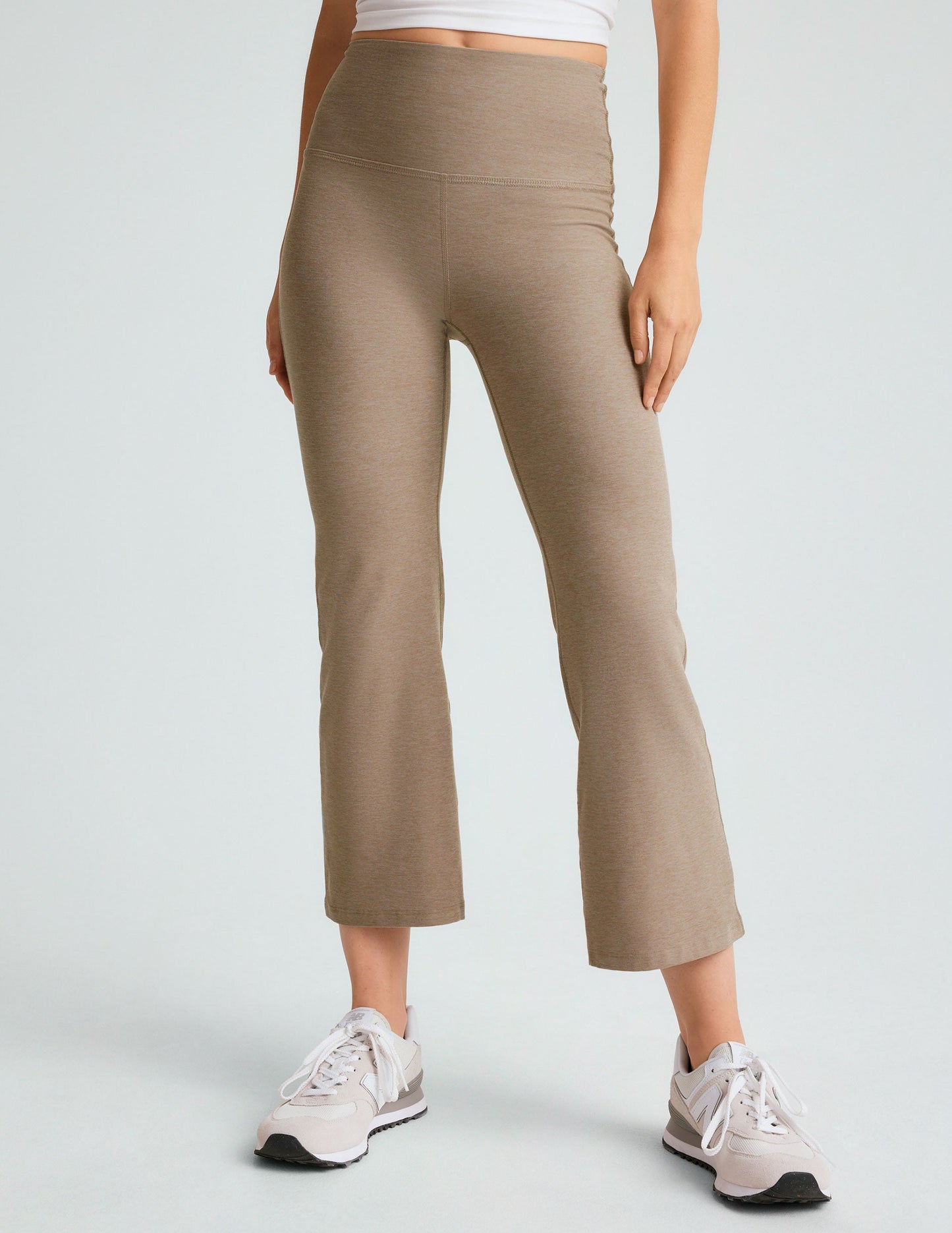 Spacedye Retro Cropped Flare Leg Pant - High Waisted Comfort Activewear