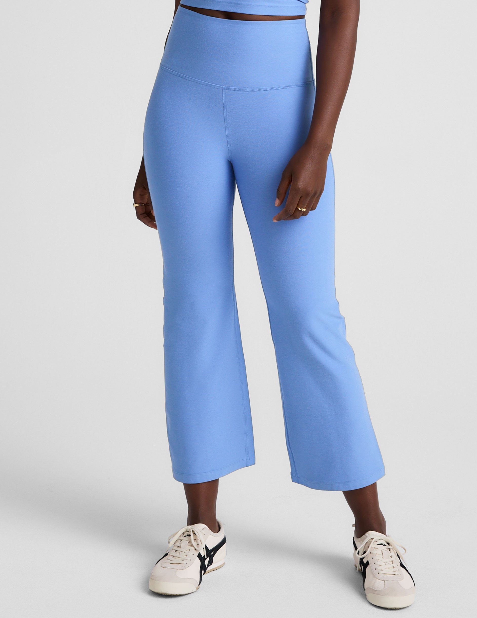 Women's Spacedye Retro Cropped Flare Pant: High-Waisted, Comfortable, Stylish