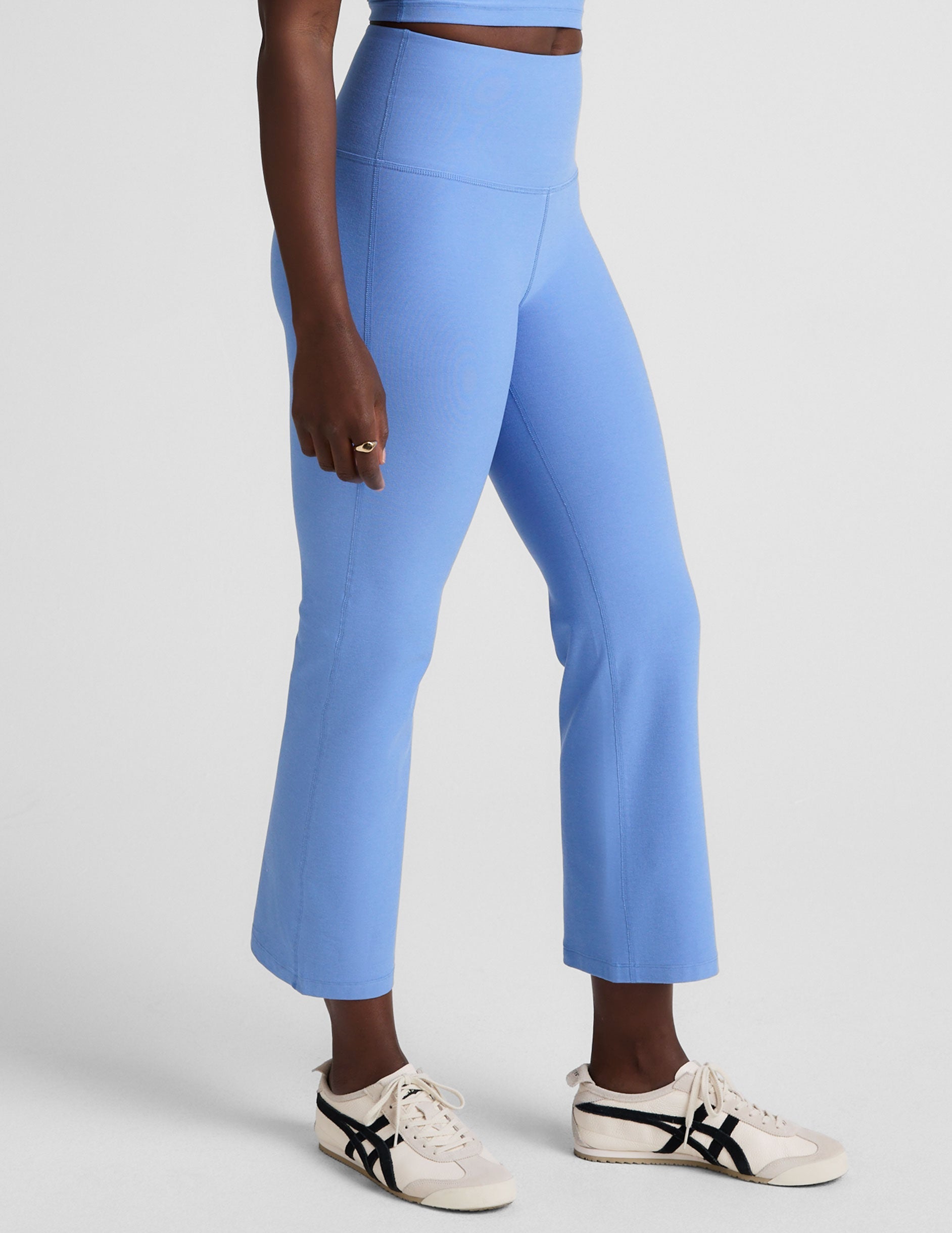 Women's Spacedye Retro Cropped Flare Pant: High-Waisted, Comfortable, Stylish