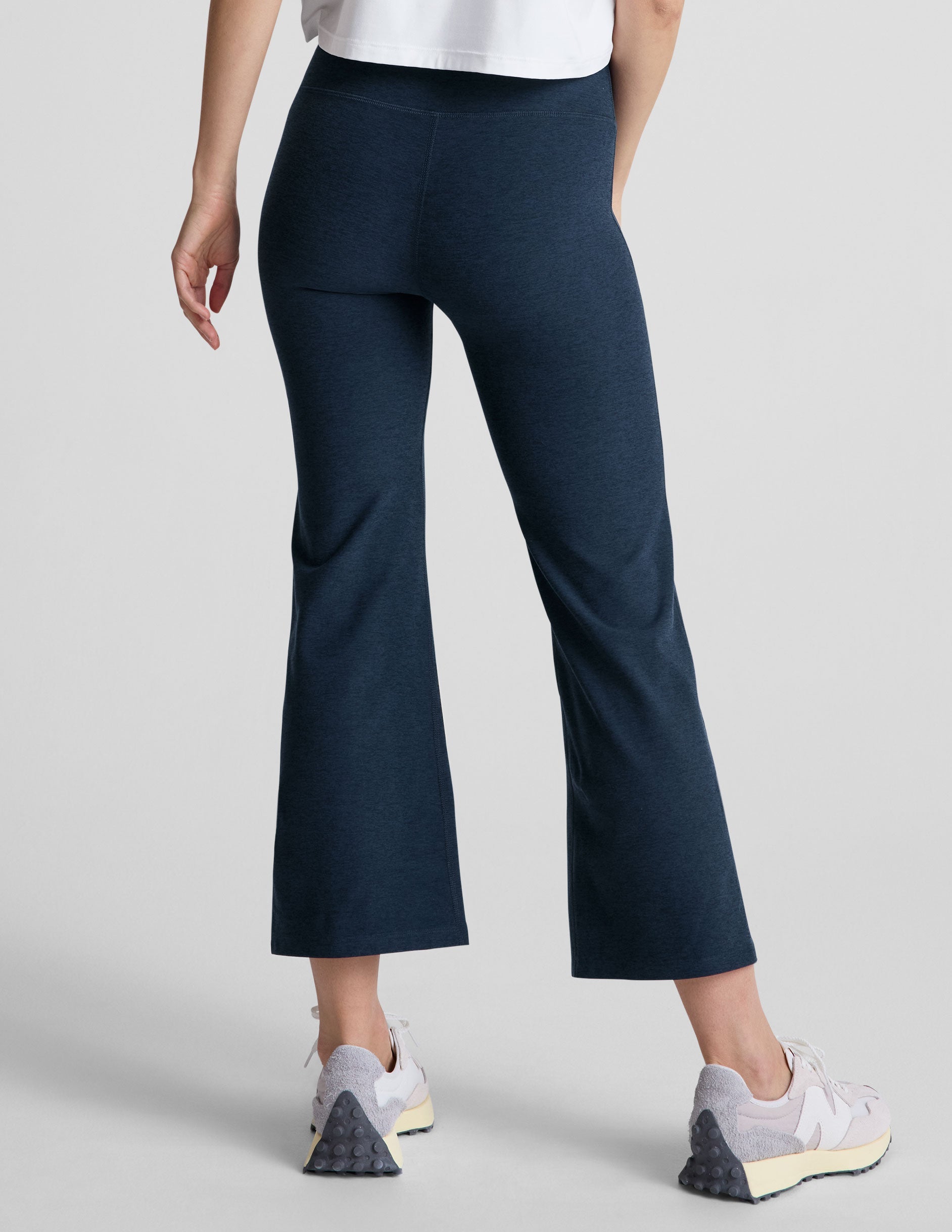 Spacedye Retro High-Waist Cropped Flare Yoga Pants - Soft Activewear Leggings