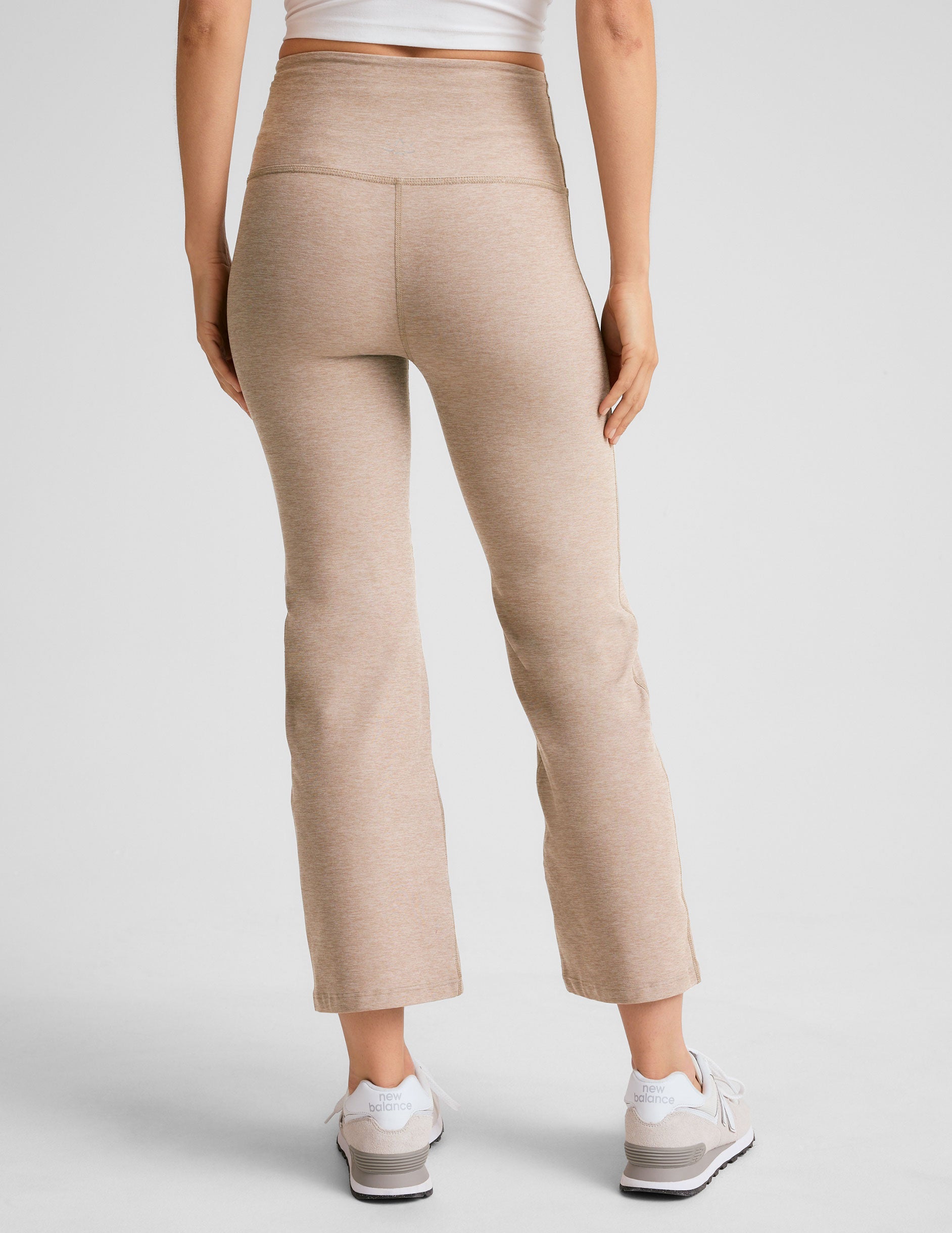 Women's Spacedye Retro High-Waisted Cropped Flare Yoga Lounge Pant