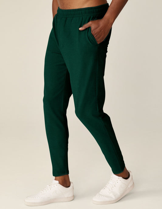 Men's Spacedye Slim Fit Athleisure Pants with Pockets & Elastic Waistband