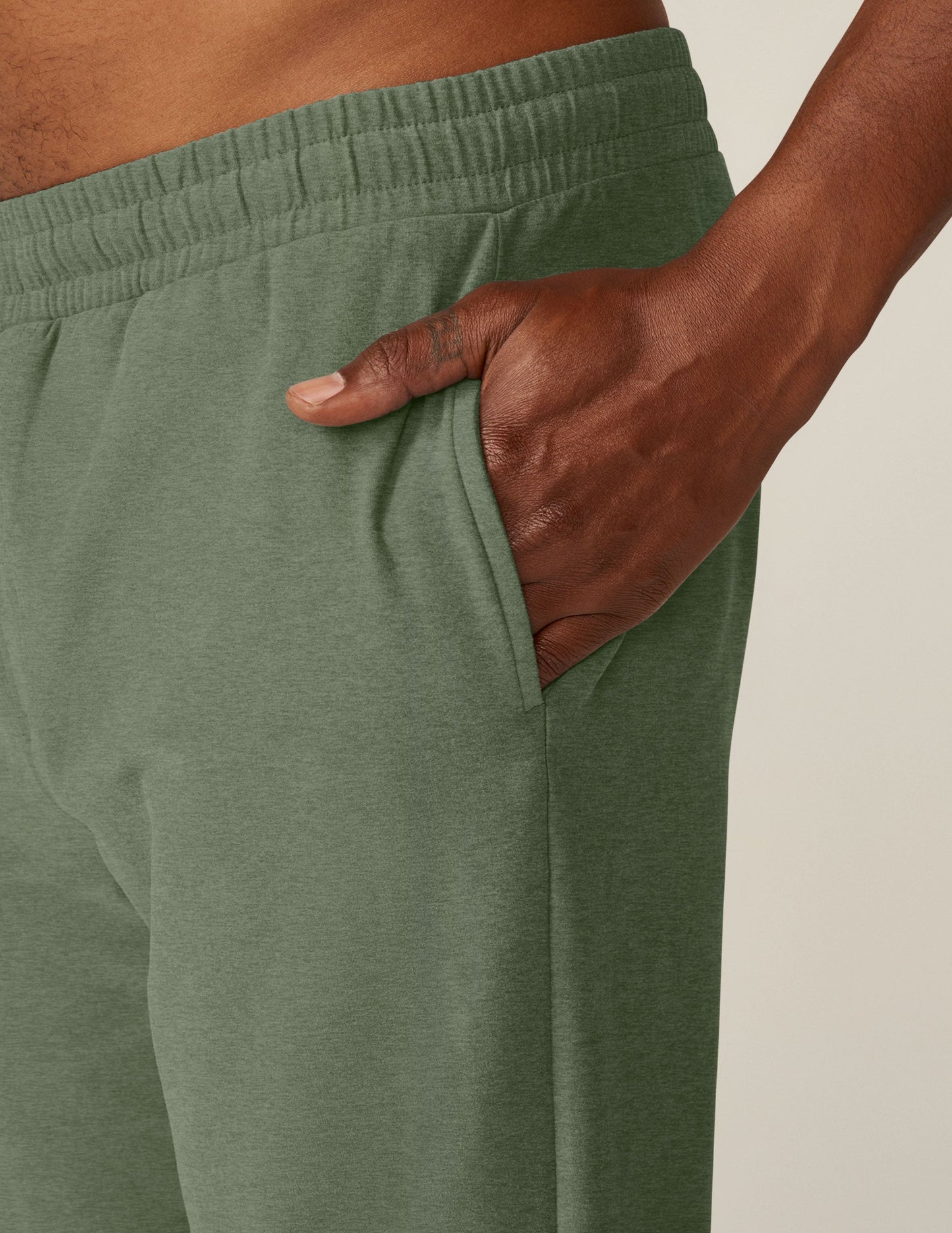 Beyond Yoga Men's Spacedye Slim Fit Athleisure Pants with Zipper Pocket