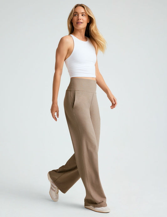 Birch Heather Spacedye Wide-Leg Pocket Pants: High-Waisted, Ultra-Comfy, Relaxed Fit