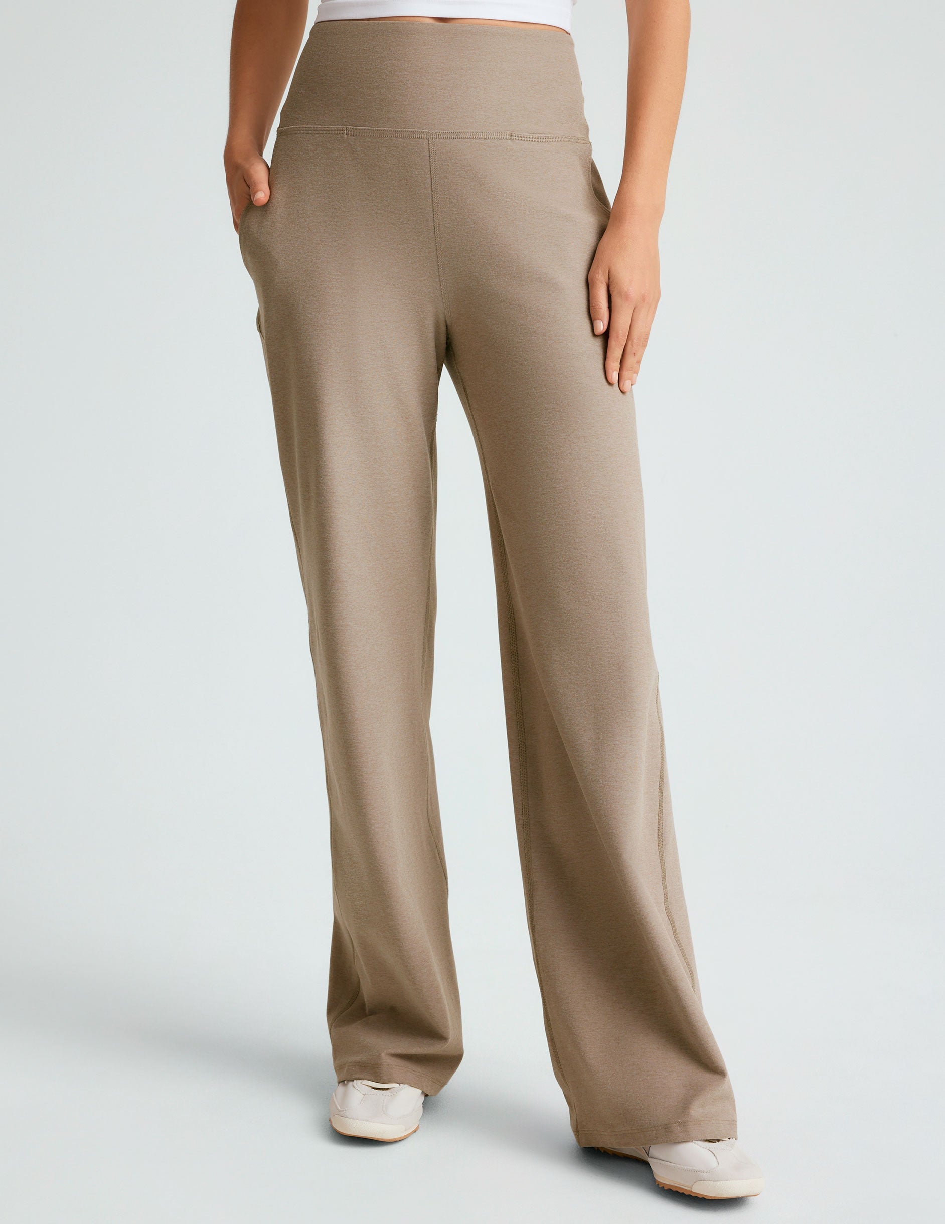 Birch Heather Spacedye Wide-Leg Pocket Pants: High-Waisted, Ultra-Comfy, Relaxed Fit