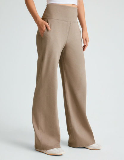 Birch Heather Spacedye Wide-Leg Pocket Pants: High-Waisted, Ultra-Comfy, Relaxed Fit