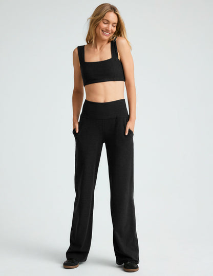 Beyond Yoga Spacedye High-Waisted Wide Leg Lounge Pants with Pockets