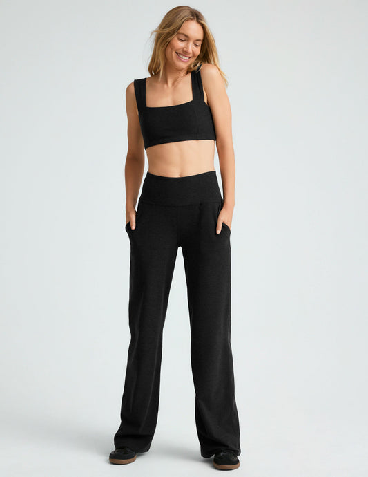 Beyond Yoga Spacedye High-Waisted Wide Leg Lounge Pants with Pockets