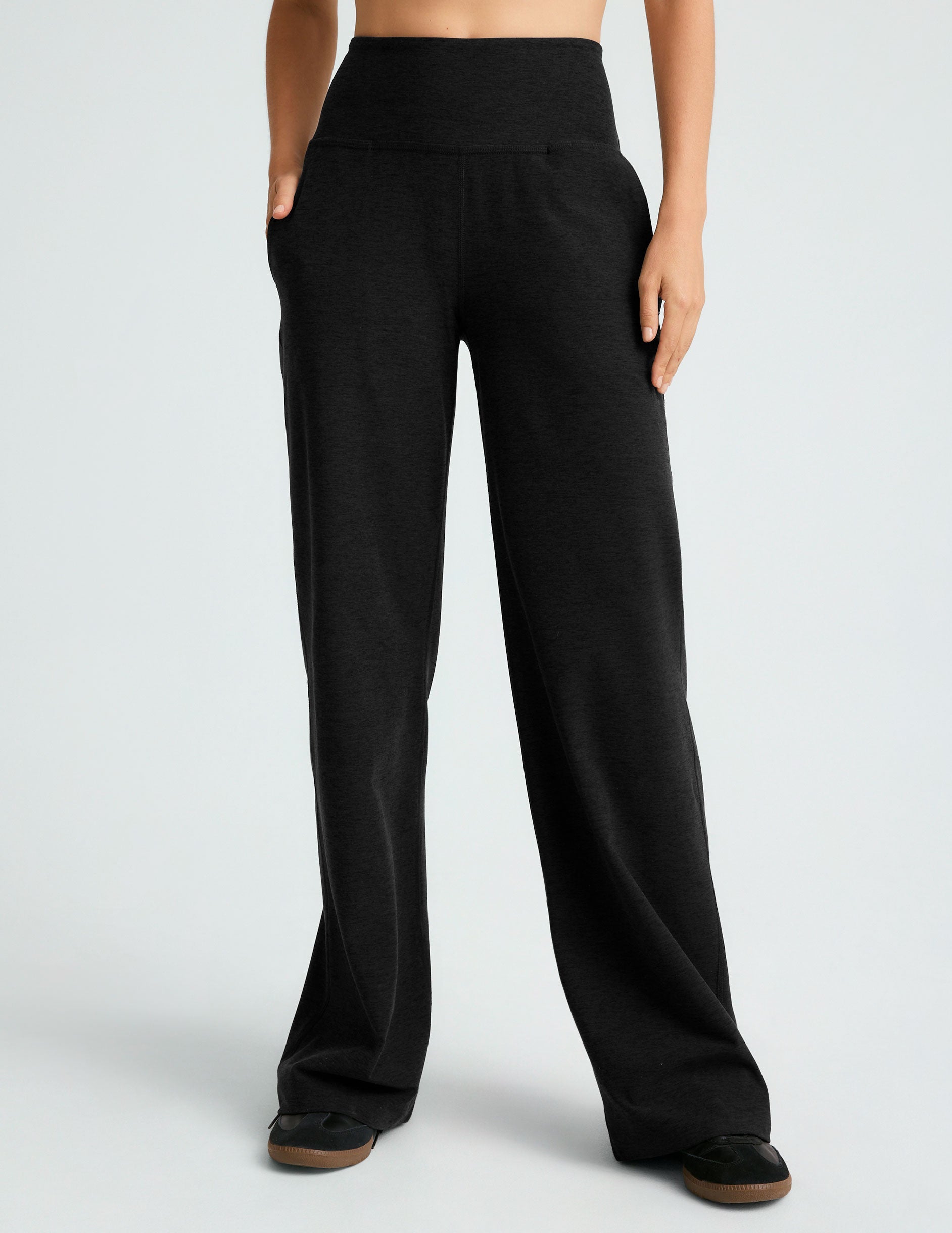 Beyond Yoga Spacedye High-Waisted Wide Leg Lounge Pants with Pockets