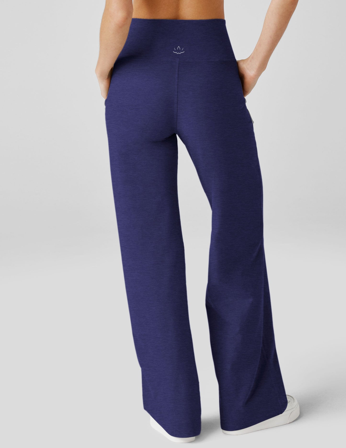 Spacedye High-Waisted Wide Leg Pants, Comfortable Relaxed Fit with Pockets