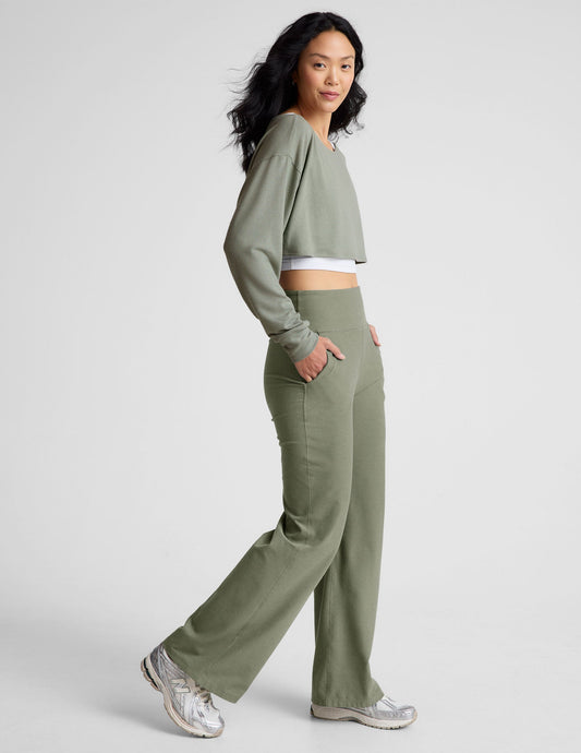 Beyond Yoga Spacedye High-Waisted Wide Leg Lounge Pants with Pockets