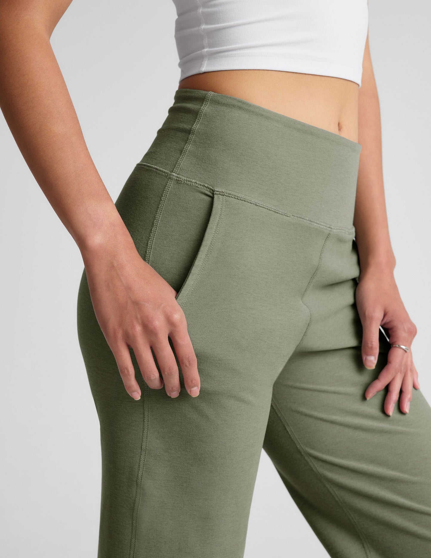 Beyond Yoga Spacedye High-Waisted Wide Leg Lounge Pants with Pockets