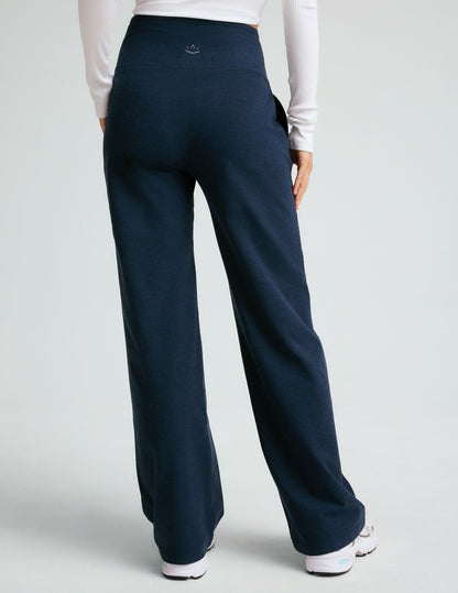 Women's Spacedye High-Waisted Wide Leg Lounge Pant: Ultra Soft Relaxed Comfort