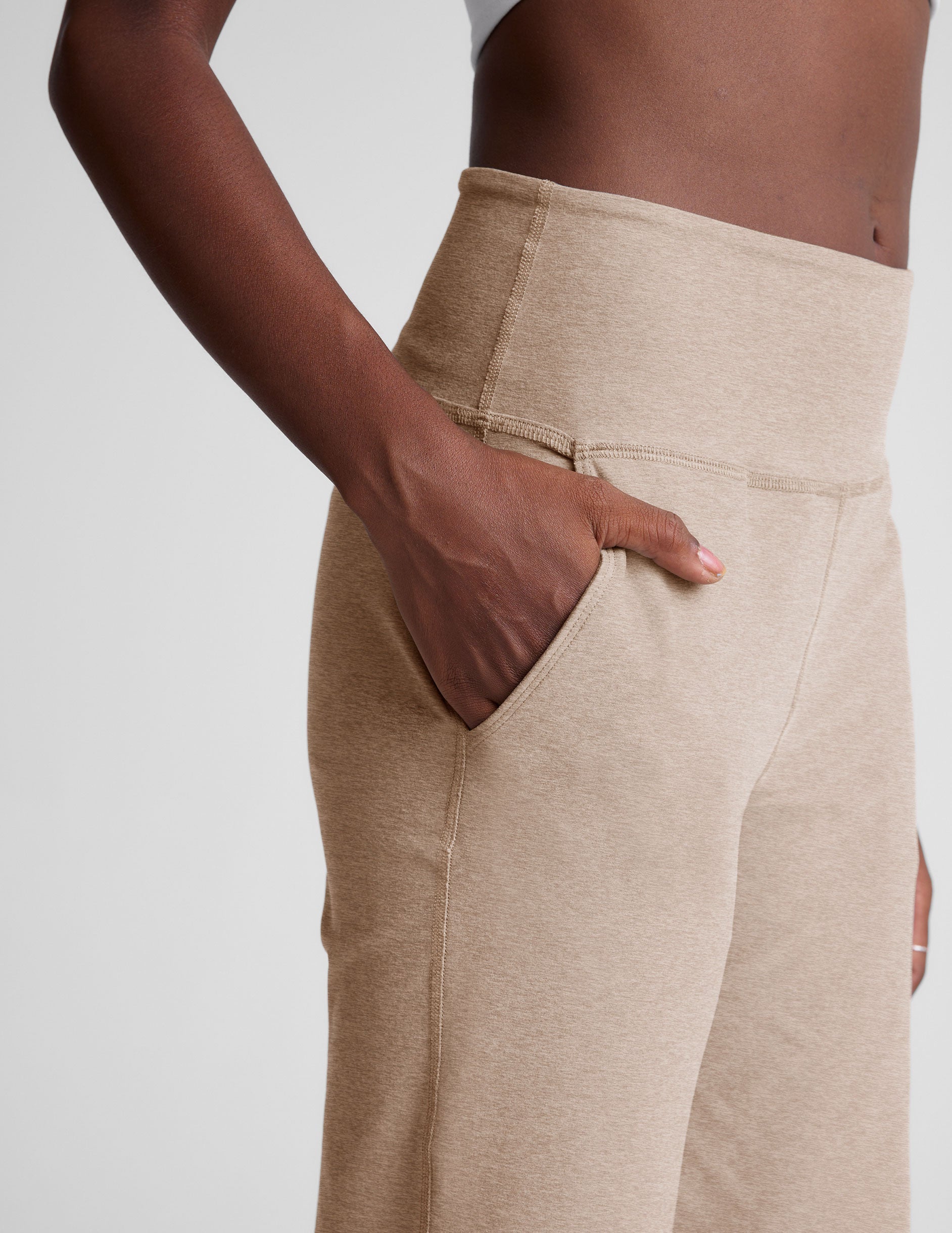 Comfy Spacedye Wide Leg Pants for Women, High-Waisted Relaxed Fit