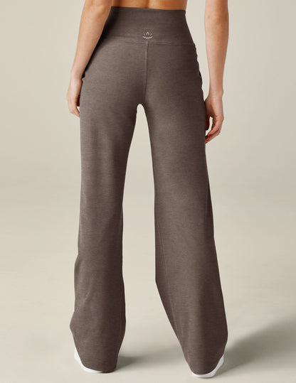 Beyond Yoga Spacedye High-Waisted Wide Leg Pant - Soft Umber Heather Comfort