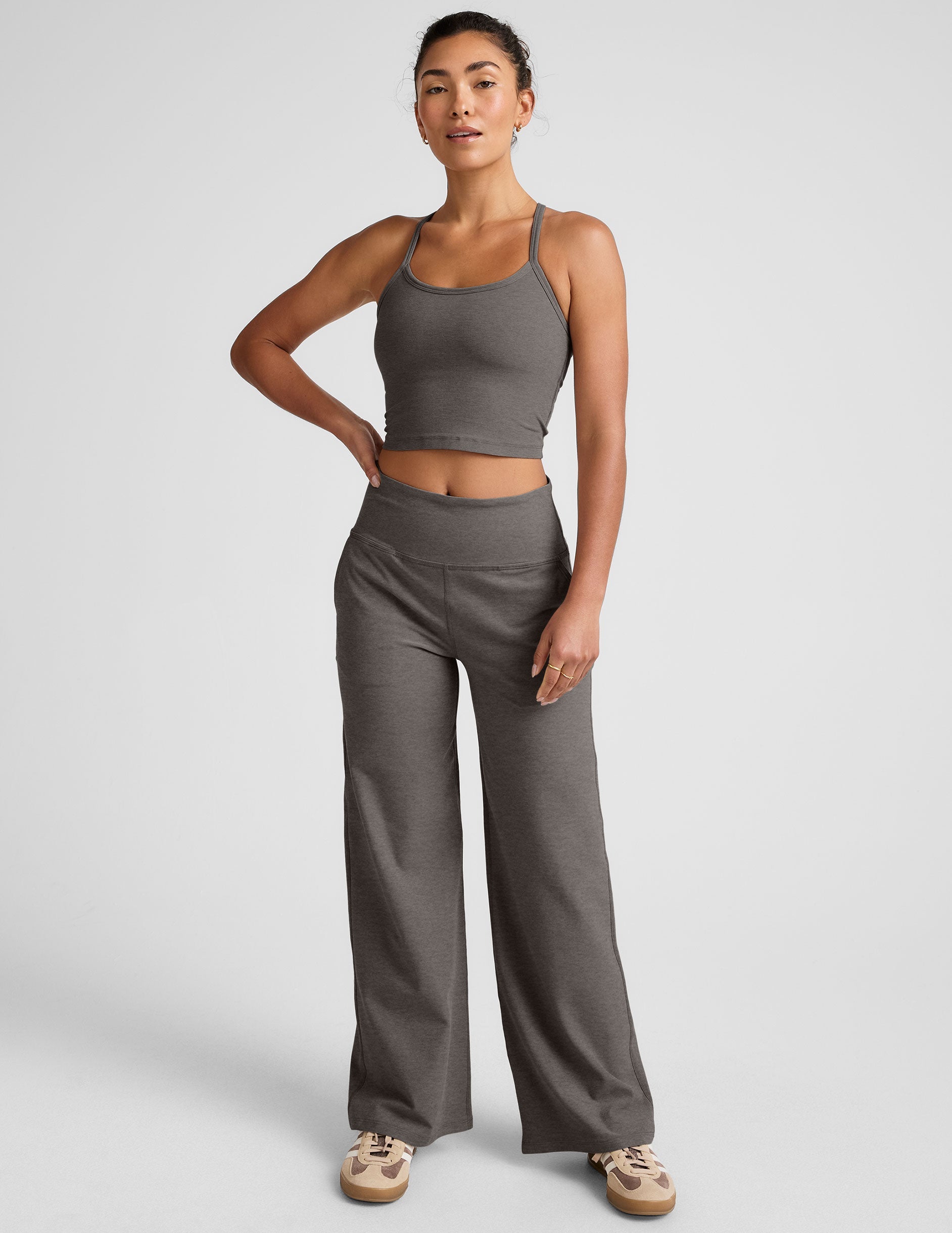 Beyond Yoga Spacedye High-Waisted Wide Leg Lounge Pants with Pockets