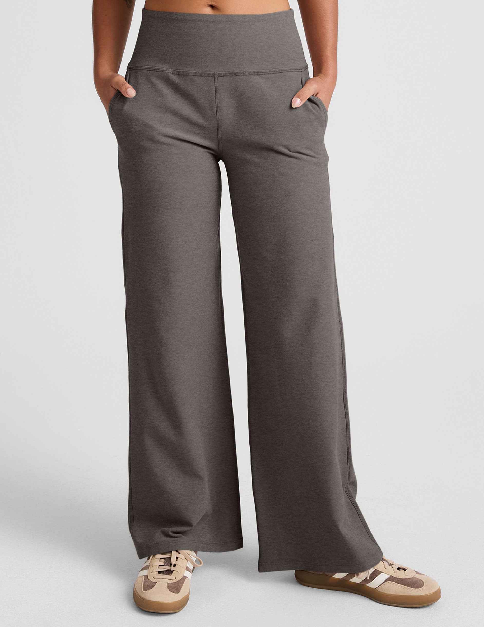Beyond Yoga Spacedye High-Waisted Wide Leg Lounge Pants with Pockets
