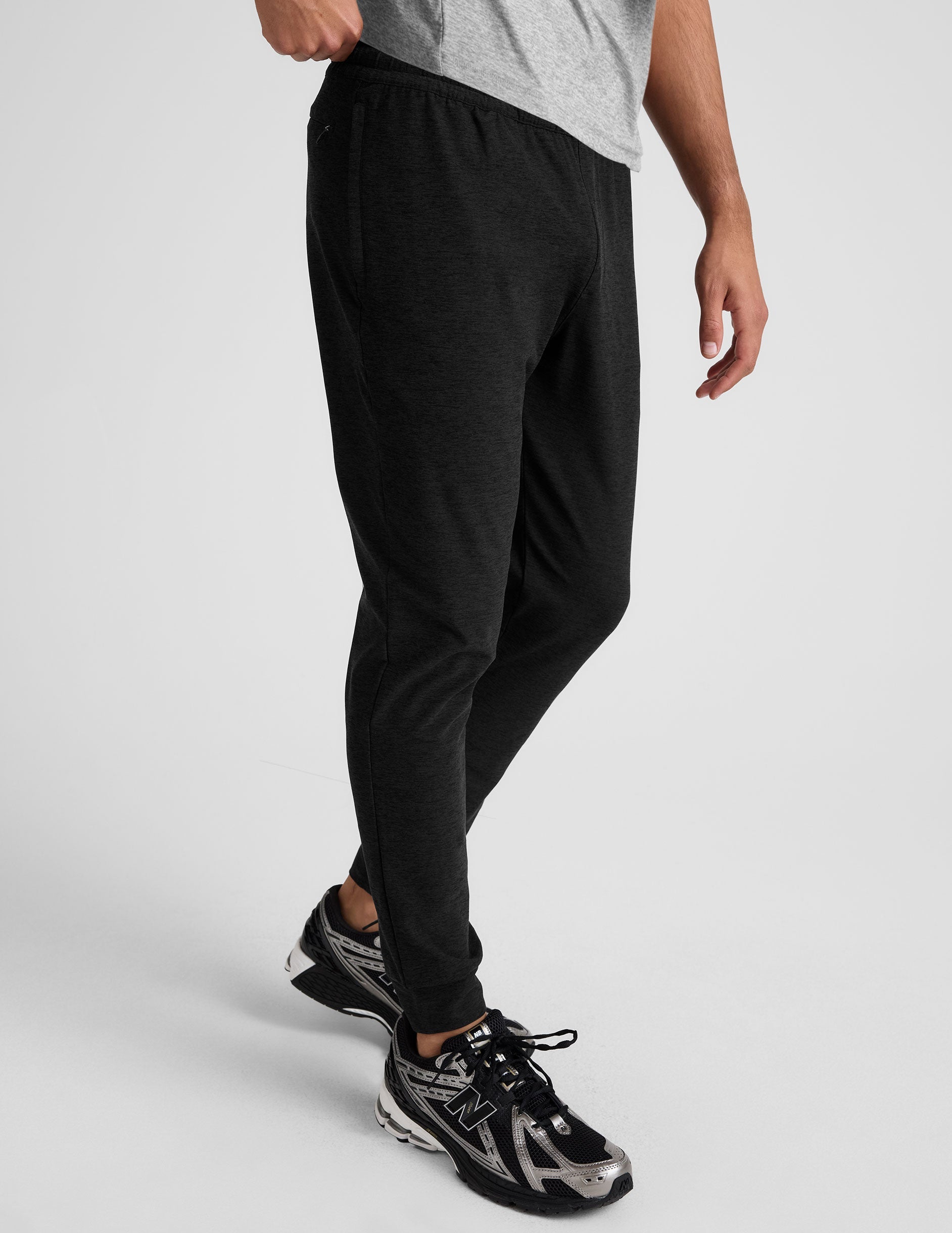 Premium Spacedye Freefit Men's Joggers: Slim-Fit, Secure Zipper Pockets, Ultimate Comfort