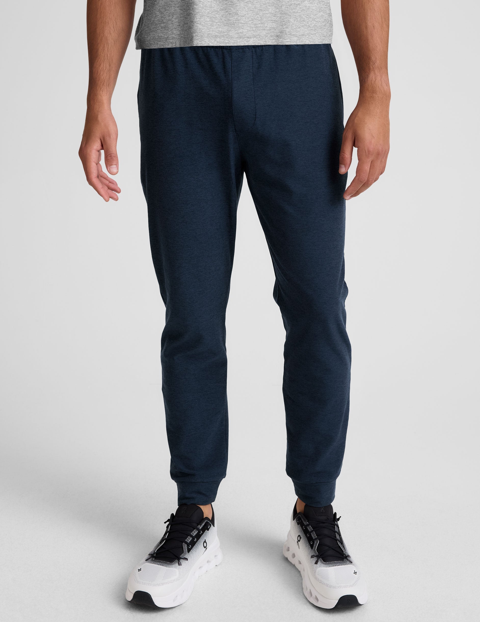 Ultra-Comfort Spacedye Freefit Men's Joggers with Zipper Pockets and Slim Fit