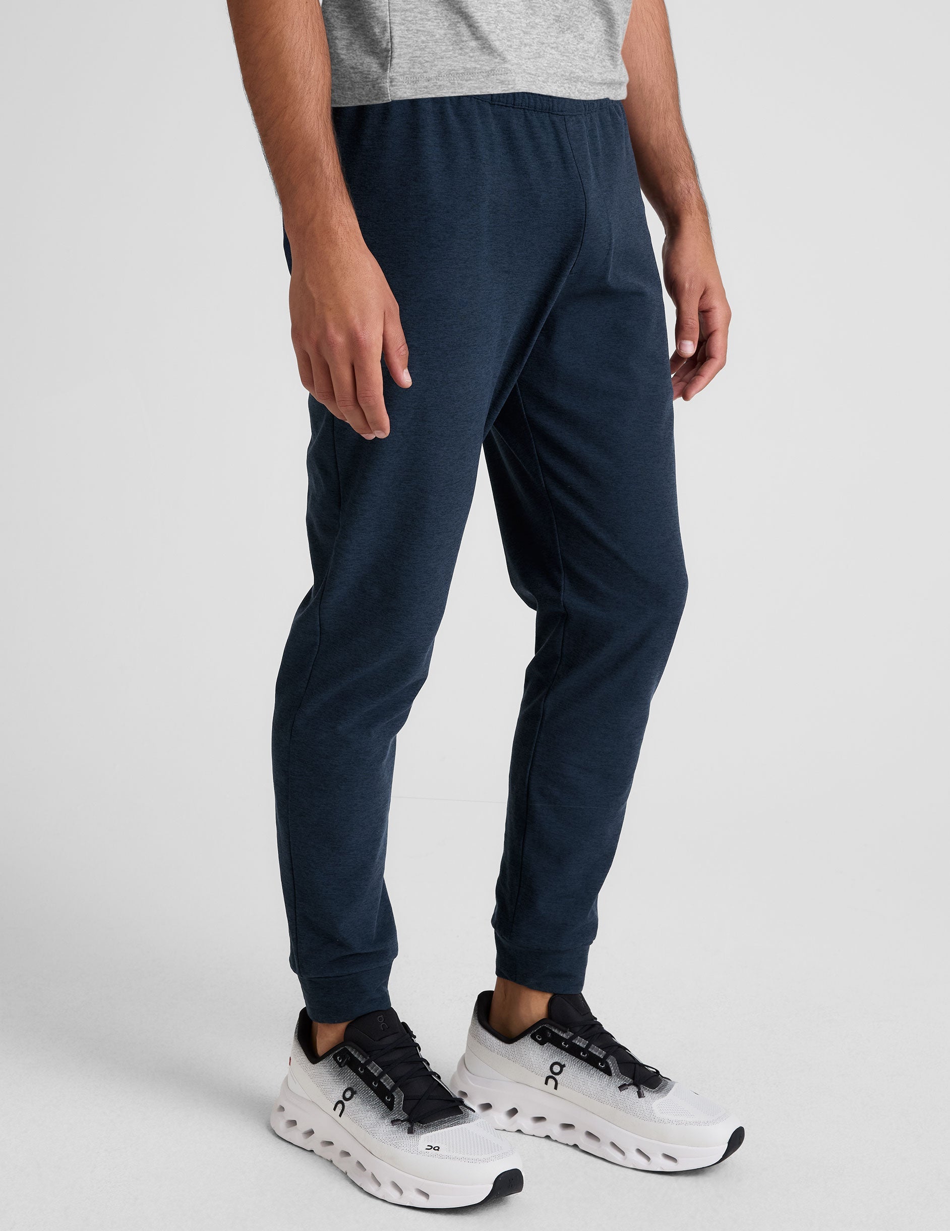 Ultra-Comfort Spacedye Freefit Men's Joggers with Zipper Pockets and Slim Fit