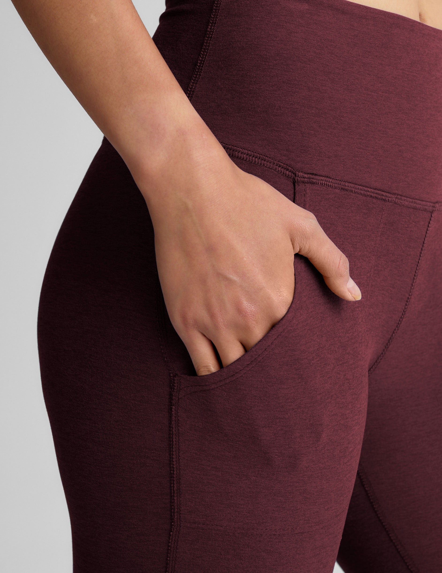 Women's Spacedye High-Waisted Bootcut Yoga Pants with Slanted Pockets