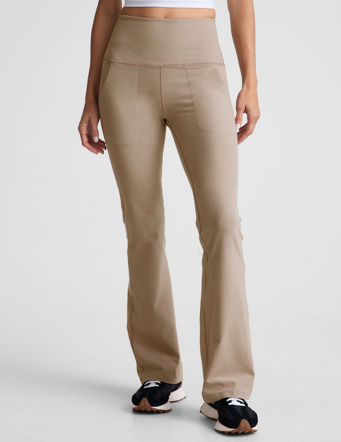Spacedye High Waisted Bootcut Yoga Pants with Pockets for Women